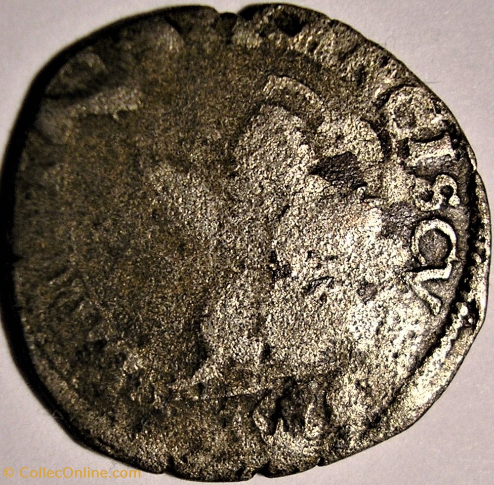 1612 Duchy of Monferrato, Parpagliola with Saint Francis - Francesco IV Gonzaga 2 monnaies europe medievale duche de mantoue 1612 duchy of monferrato parpagliola with saint francis francesco iv gonzaga