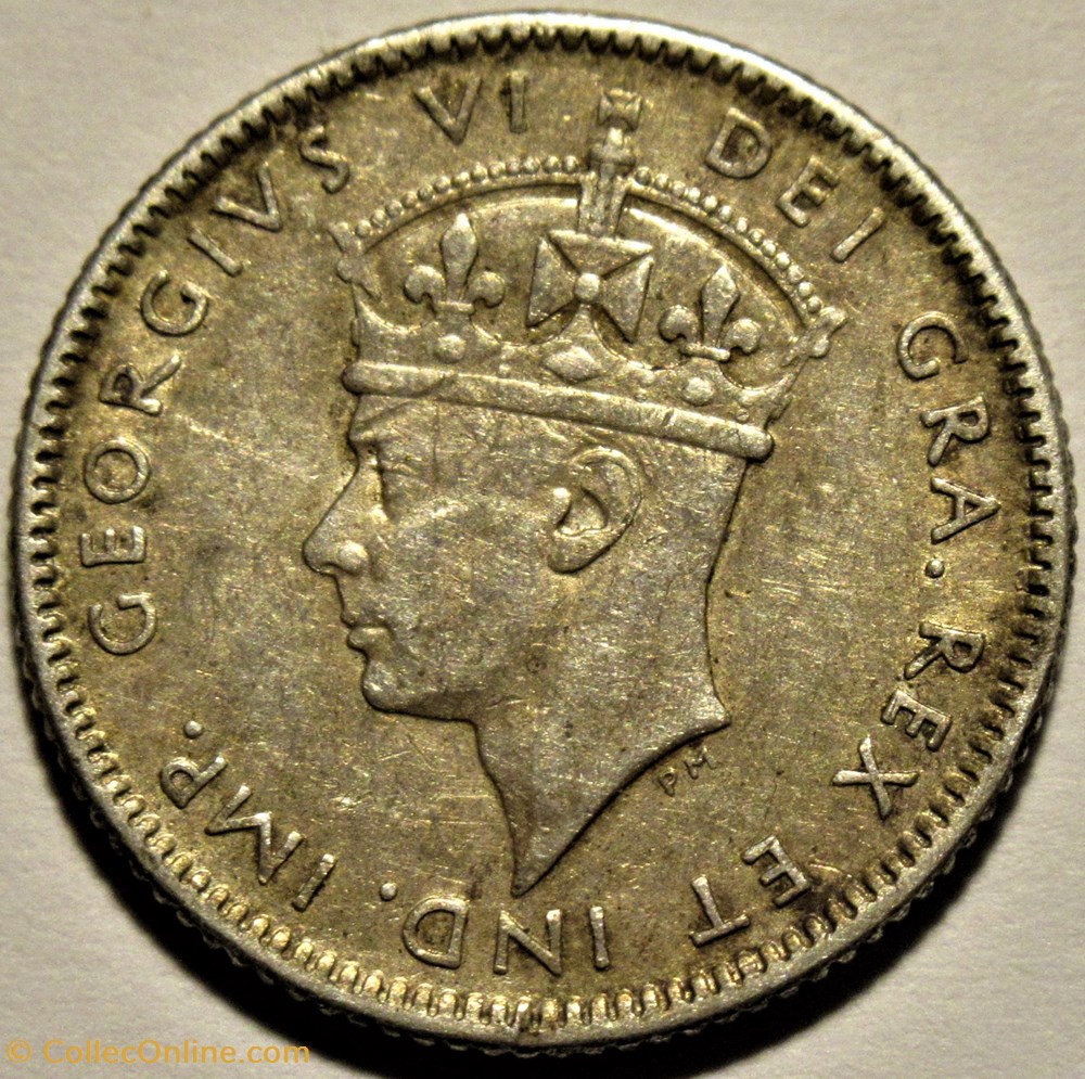 George VI - 10 Cents 1943C Newfoundland 2 monnaies monde canada george vi 10 cents 1943c newfoundland