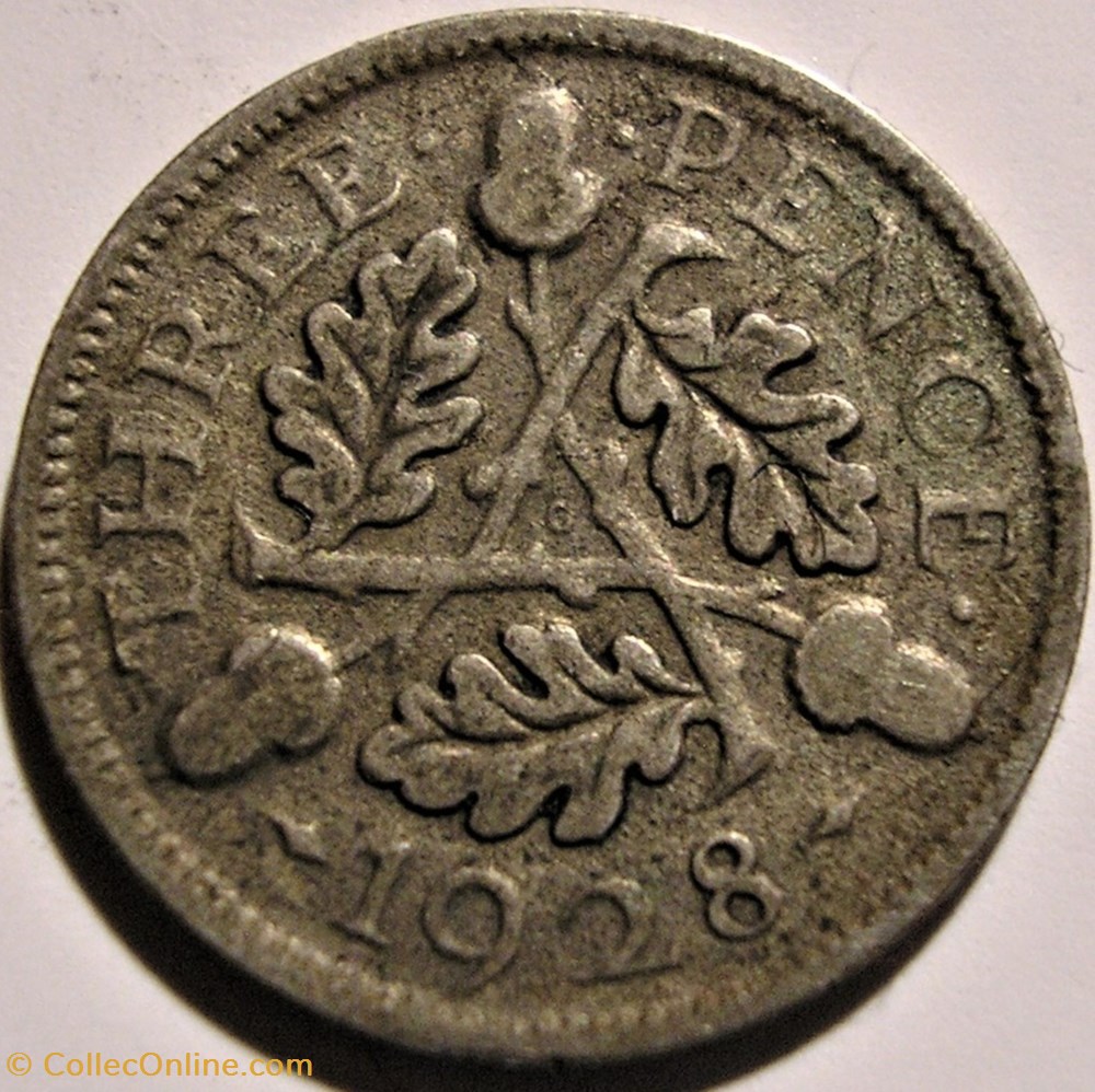 George V - 3 Pence 1928 - United Kingdom monnaie monde royaume george v 3 pence 1928 united kingdom