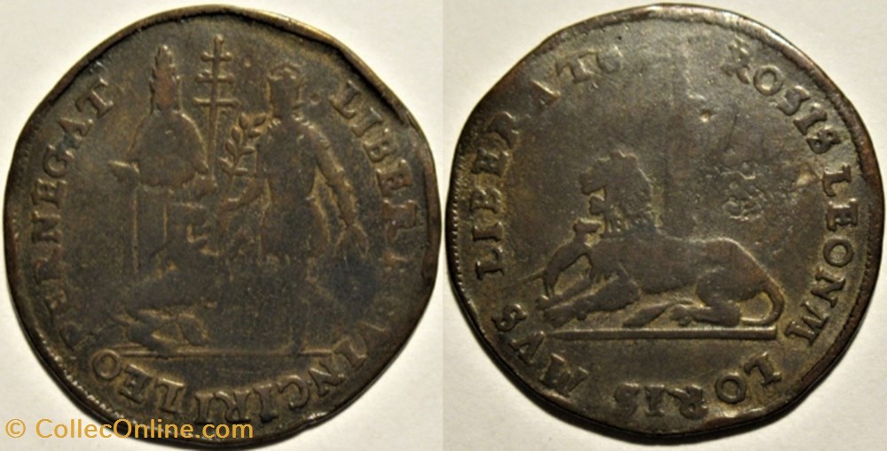 Philippe II d'Espagne - Jeton Comté de Flandres, 1580 monnaies europe medievale pays bas espagnols philippe ii espagne jeton comte de flandres 1580