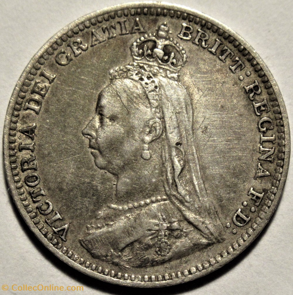 Victoria - 3 pence 1892 Kingdom of Great Britain - Münzen - Welt