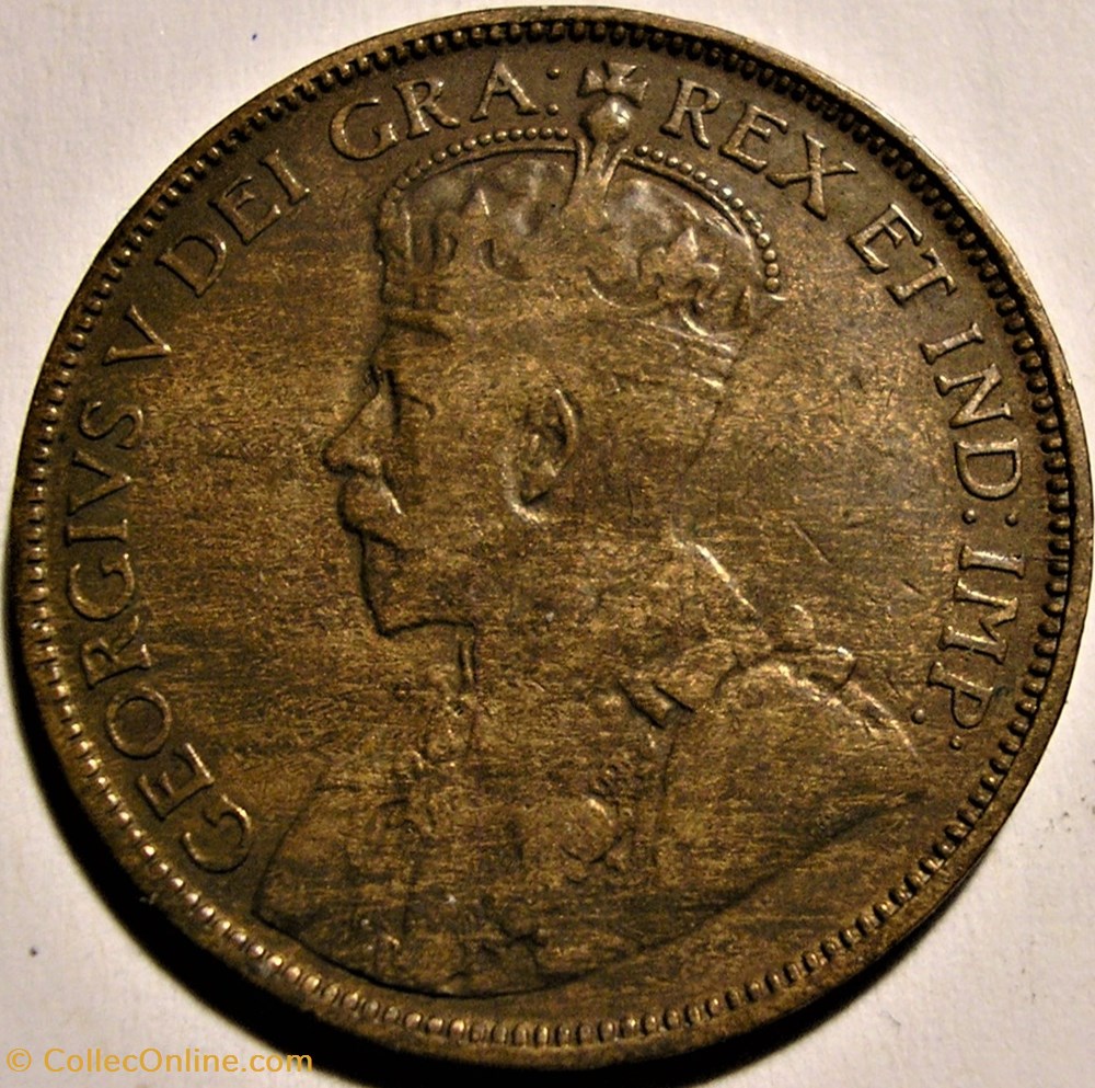 George V - 1 Cent 1916 - Die Crack monnaie monde canadum george v 1 cent 1916 die crack