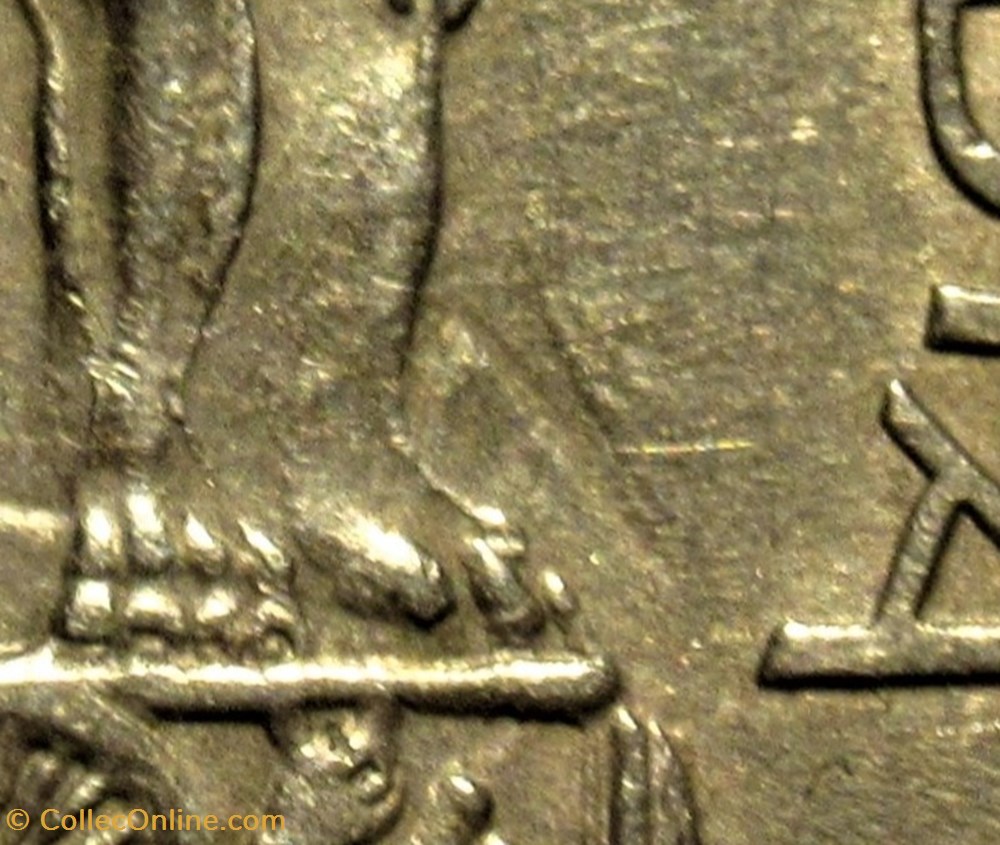 India - 1 Rupee 1976 Calcutta - Error 4 monnaies monde inde india 1 rupee 1976 calcutta error