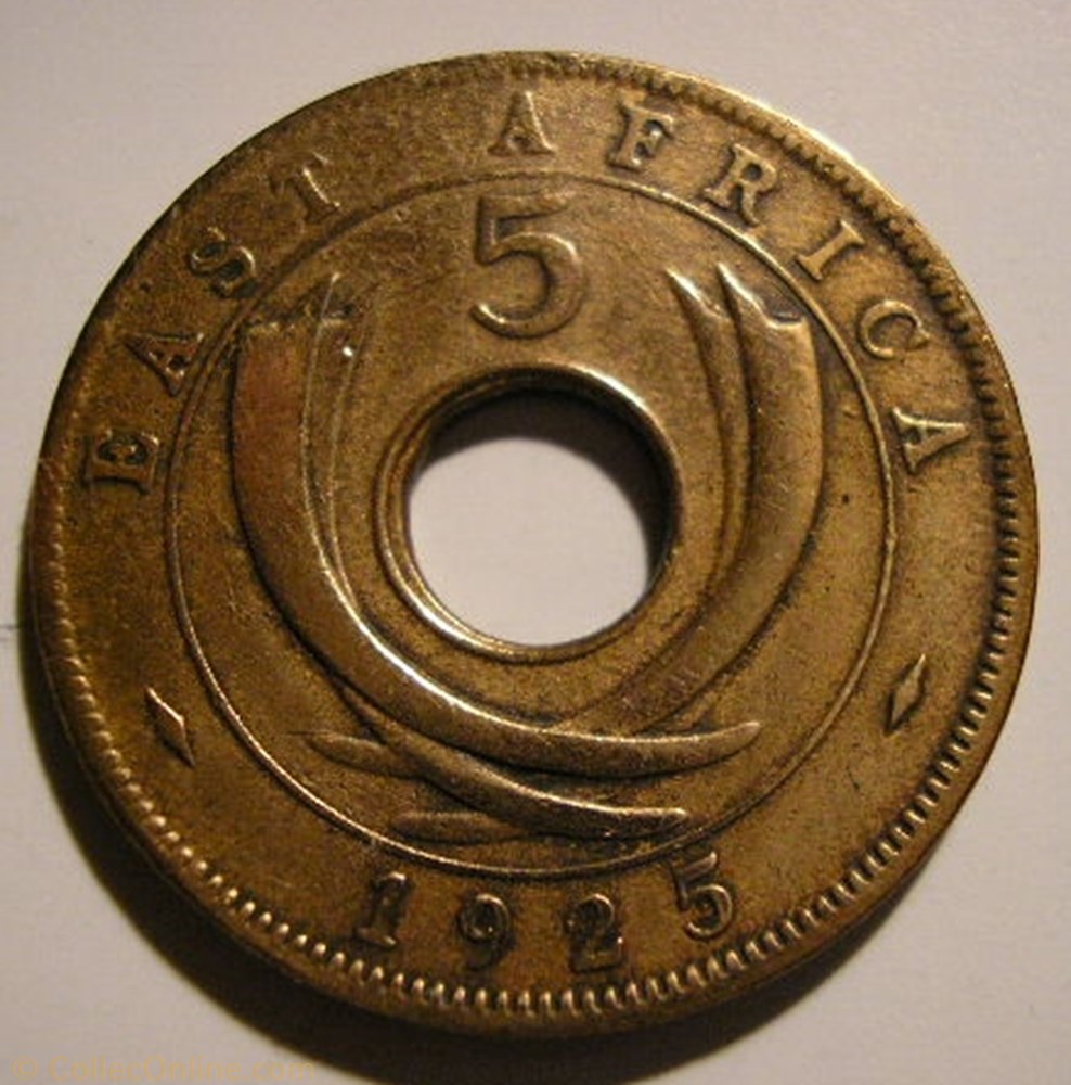 George V - 5 Cents 1925 - East Africa monnaie monde kenya george v 5 cents 1925 east africa
