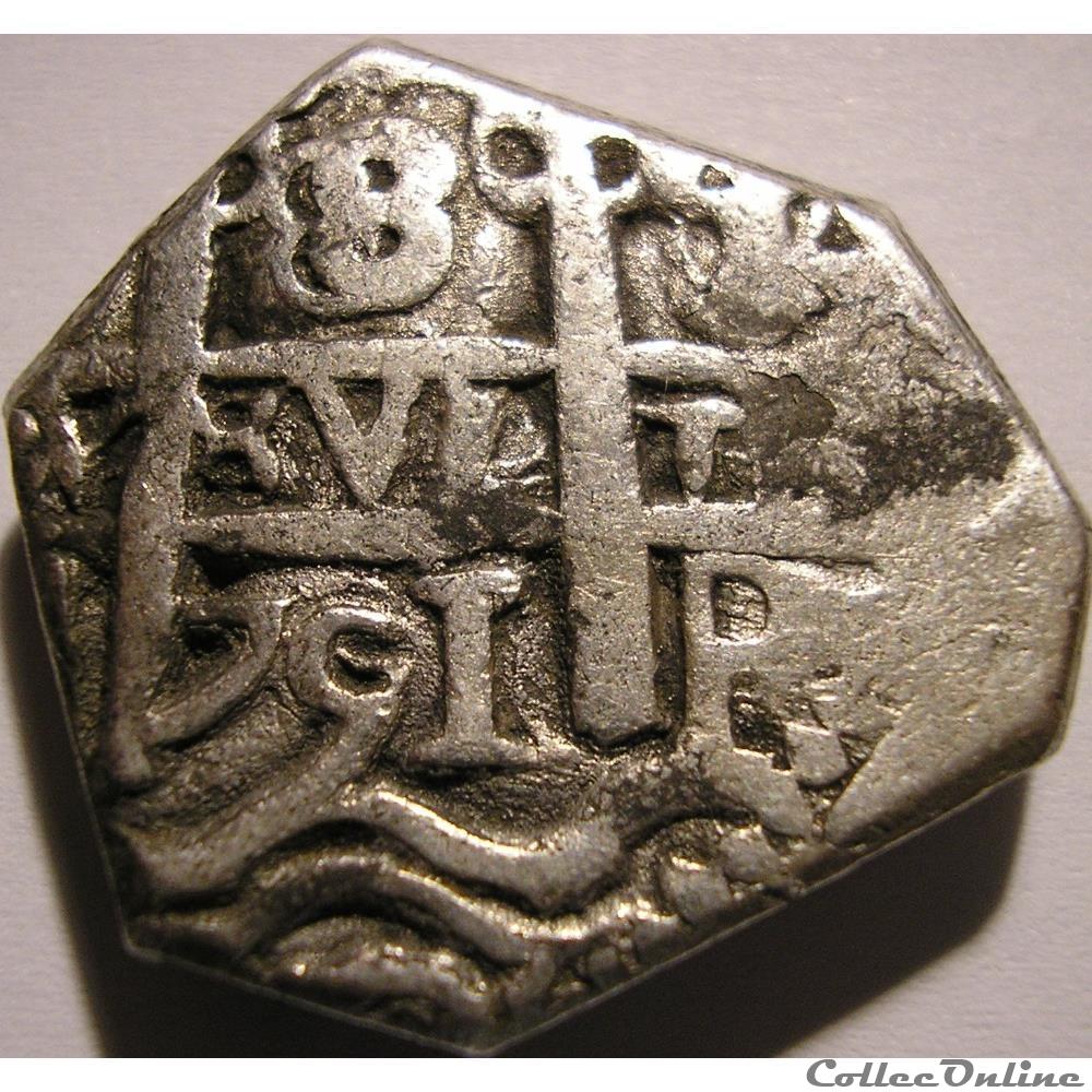 8 Reales 1701 Potosi - Felipe V de España 3 monnaie monde bolivie 8 reales 1701 potosi felipe v de espana