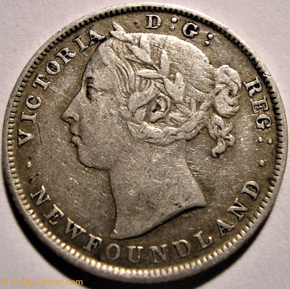 Victoria - 20 Cents 1900 Newfoundland (ex.2) monnaie monde canadum victoria 20 cents 1900 newfoundland ex 2