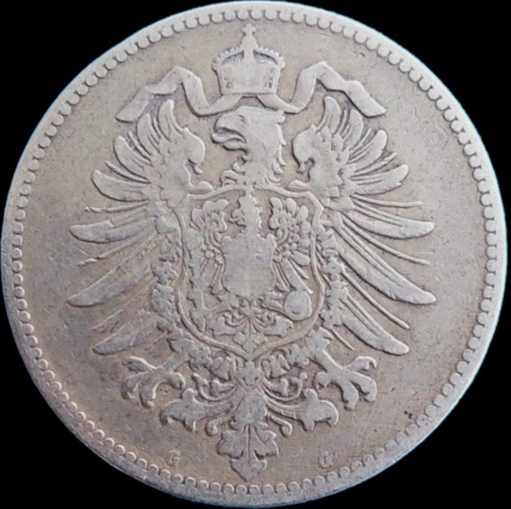 monnaies monde allemagne wilhelm i 1 mark 1874 karlsruhe german empire