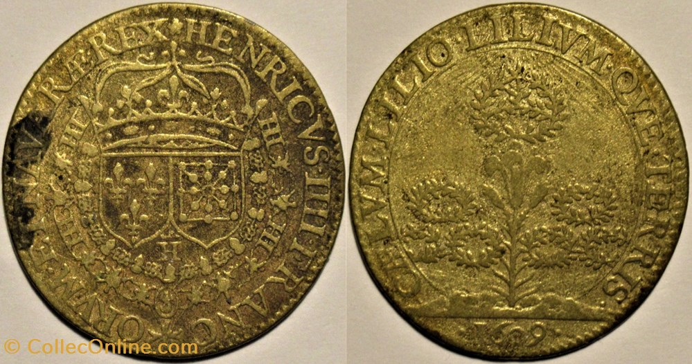 monnaies paranumismatique jetons poids henri iv 1609 jeton caelum lilio lilium que terris