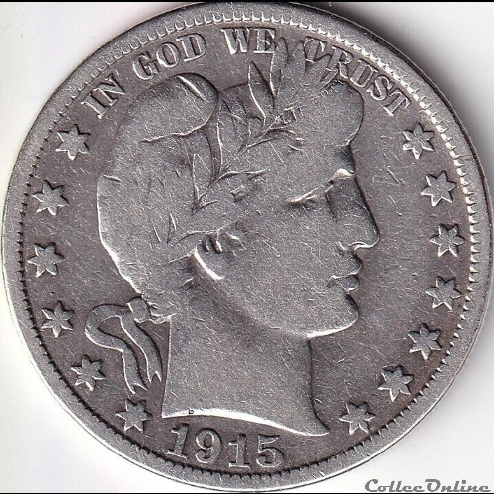 1915 Denver Half $ monnaie monde etat uni 1915 denver half