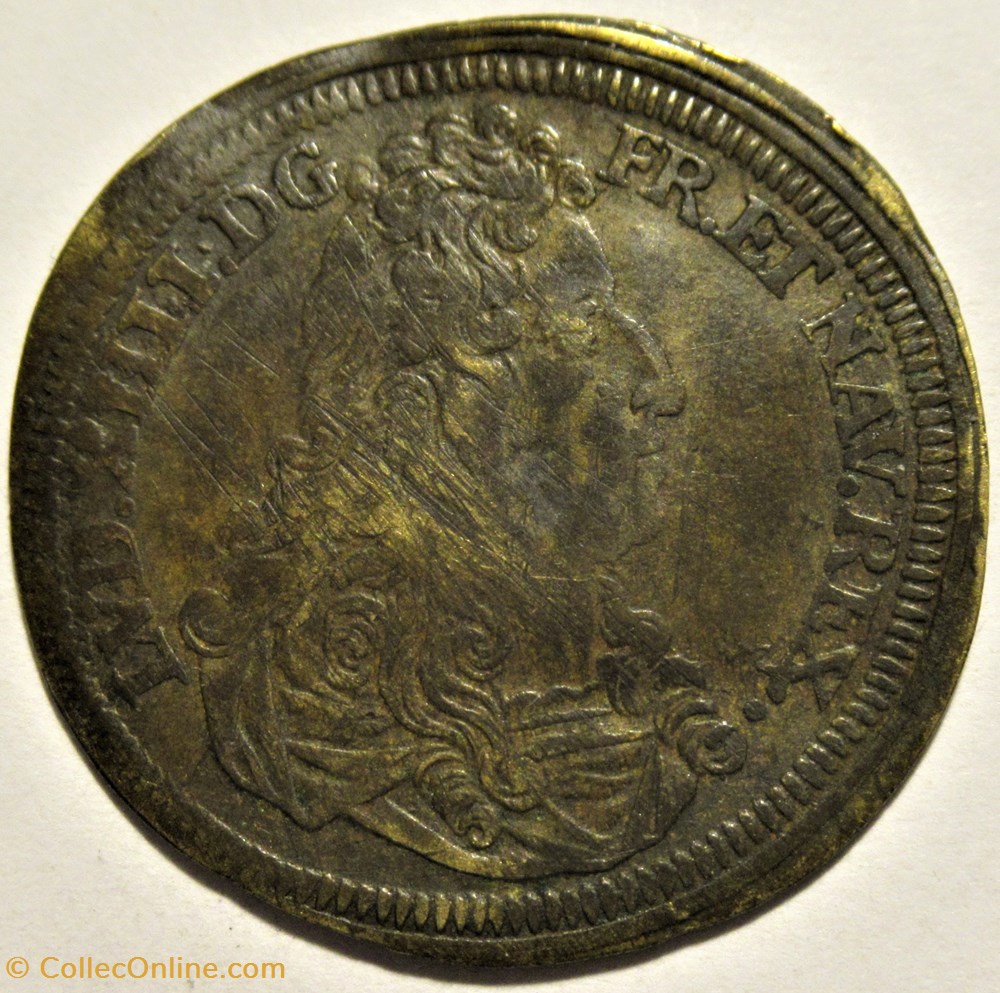 Louis XIV - ca. 1710 - Counter Token , Rechenpfennig C. Lauffers 2 monnaies jetons mereaux louis xiv ca 1710 counter token rechenpfennig c lauffers
