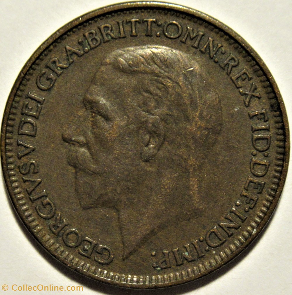 George V - Farthing 1926 - Great Britain 2 monnaies monde royaume uni george v farthing 1926 great britain