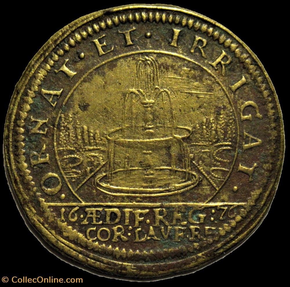 Louis XIV - 1676 Louvre, Jeton de Nuremberg monnaies paranumismatique jetons poids louis xiv 1676 louvre jeton de nuremberg