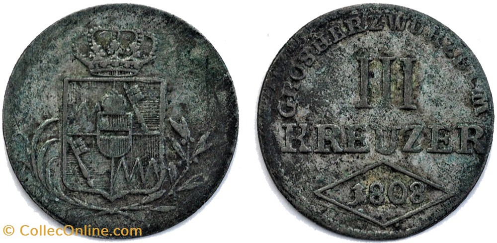 Kreuzer Grand Duchy Of W Rzburg Ferdinand Iii Of