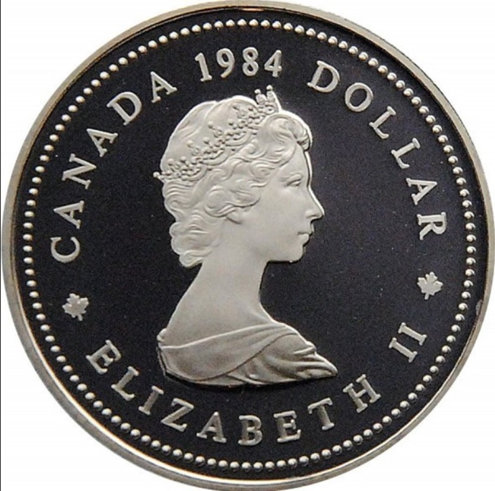monnaies monde canada elizabeth ii 1 dollar 1984 jacques cartier
