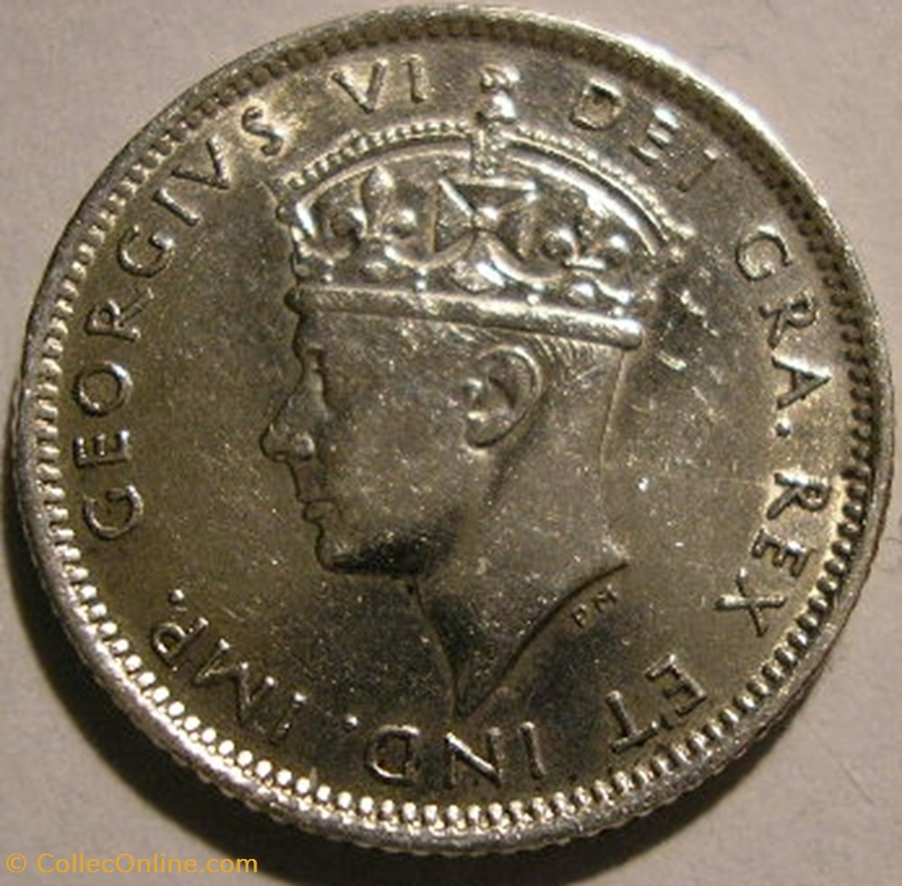 George VI - 10 Cents 1941C Newfoundland (ex.2) monnaie monde canadum george vi 10 cents 1941c newfoundland ex 2