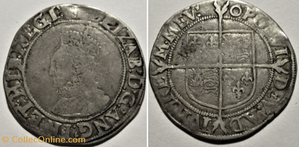 Elizabeth I Tudor - One Shilling 1600-01 - Kingdom of England monnaies europe medievale royaume angleterre elizabeth i tudor one shilling 1600 01 kingdom of england