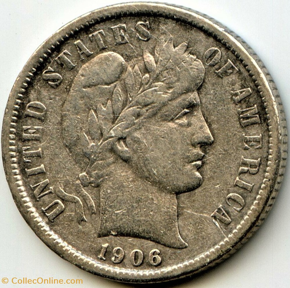 1906 New Orleans Dime 3 monnaies monde etats unis 1906 new orleans dime
