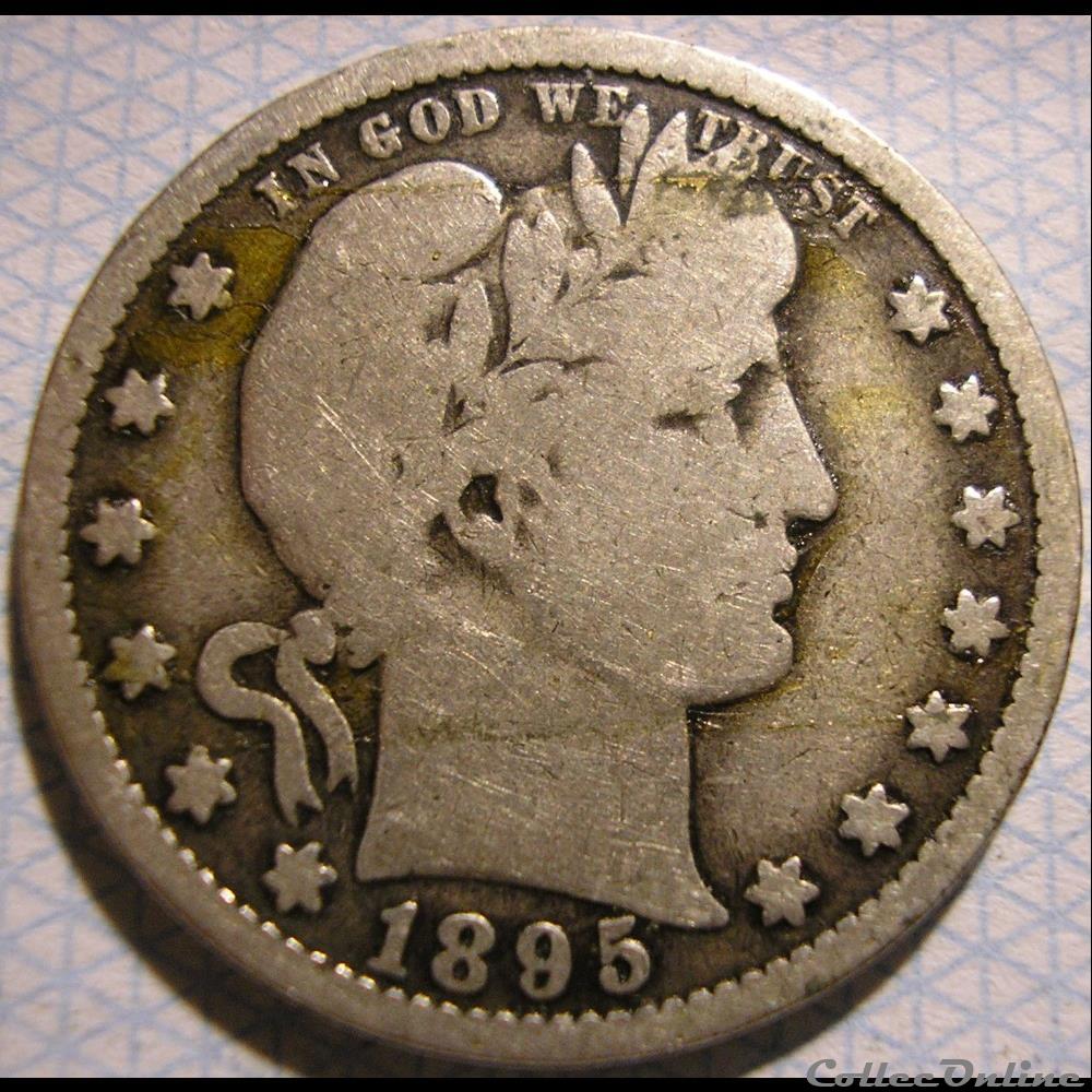 1895 New Orleans Quarter $ monnaie monde etat uni 1895 new orleans quarter