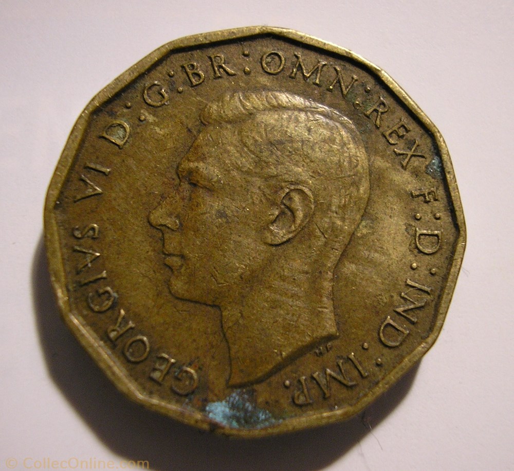 George VI - 3 Pence 1942 - Great Britain monnaie monde royaume uni george vi 3 pence 1942 great britain