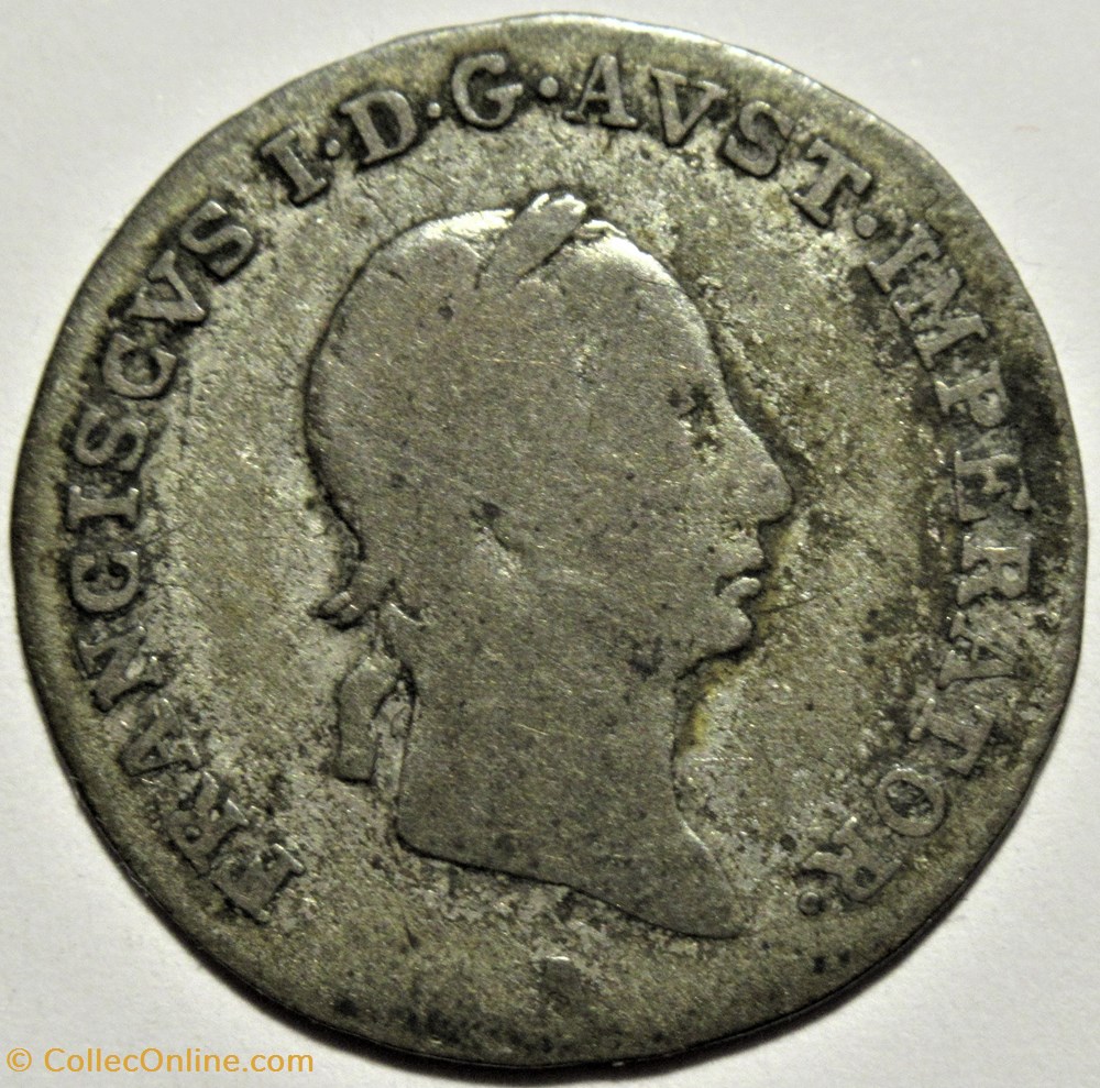 1826 Wien 3 Kreuzer - Franz I of Austria 2 monnaies monde autriche 1826 wien 3 kreuzer franz i of austria