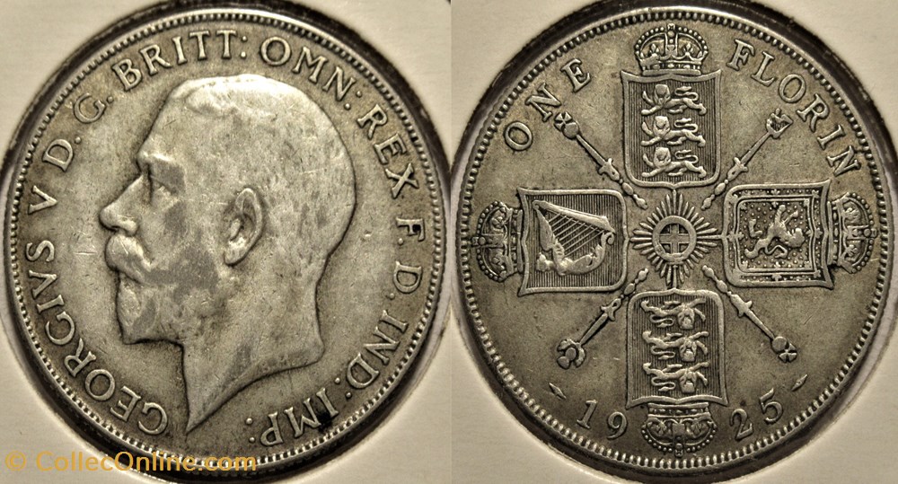 George V - One Florin 1925 - Great Britain monnaies monde royaume uni george v one florin 1925 great britain