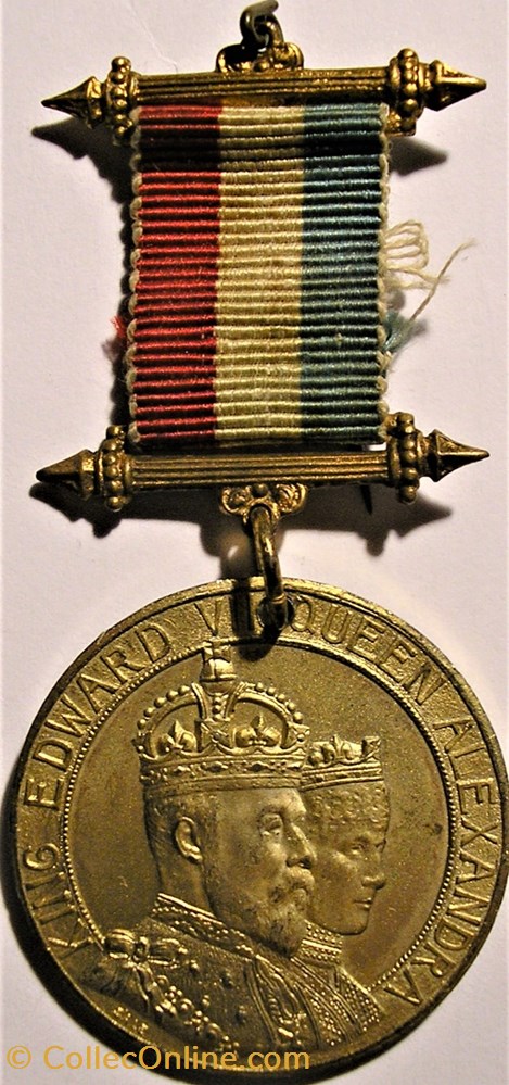 Edward VII & Alexandra - 1902 Coronation Medal - UK 4 medaille royaume uni edward vii alexandra 1902 coronation medal uk