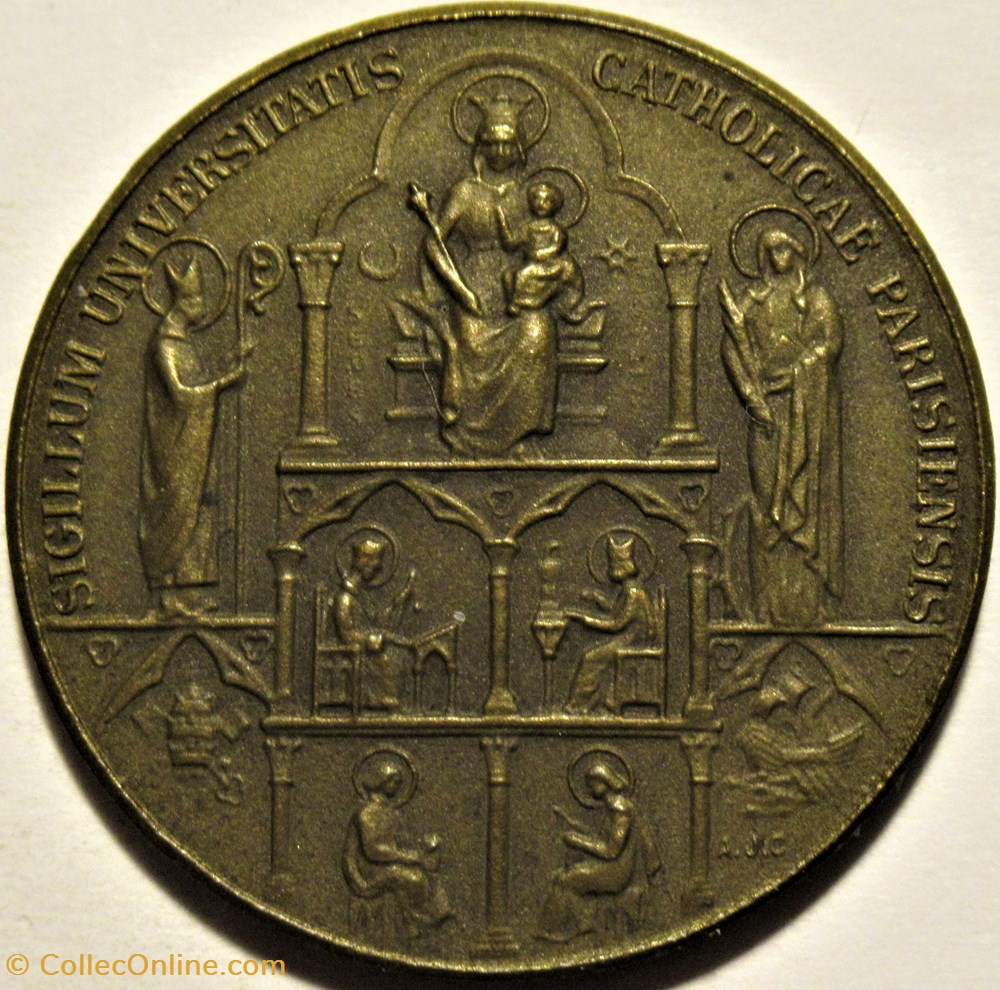 medailles france institut catholique de paris medaille du jubile 1875 1925