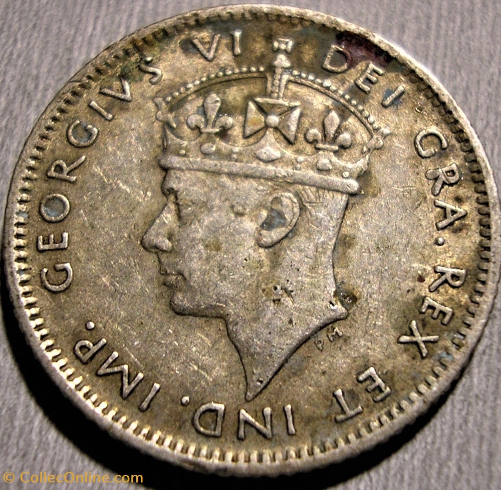 George VI - 10 Cents 1942C Newfoundland monnaie monde canadum george vi 10 cents 1942c newfoundland