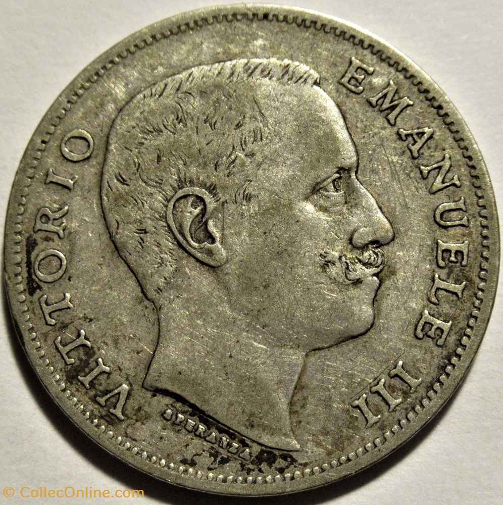 1901 Royaume d'Italie, Lira, Roma - Vittorio Emanuele III monnaies monde 1901 royaume italie lira roma vittorio emanuele iii