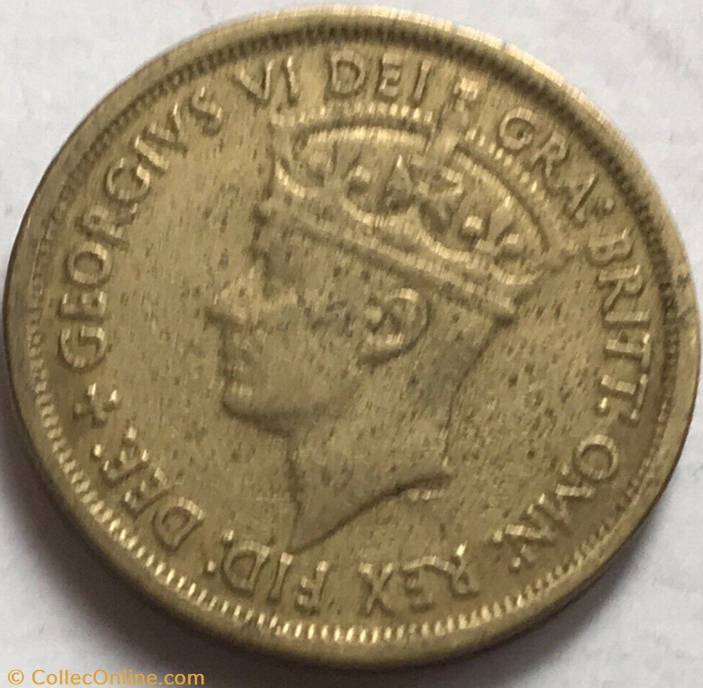 George VI - Two Shillings 1951 H - West Africa monnaies monde nigeria george vi two shillings 1951 h west africa