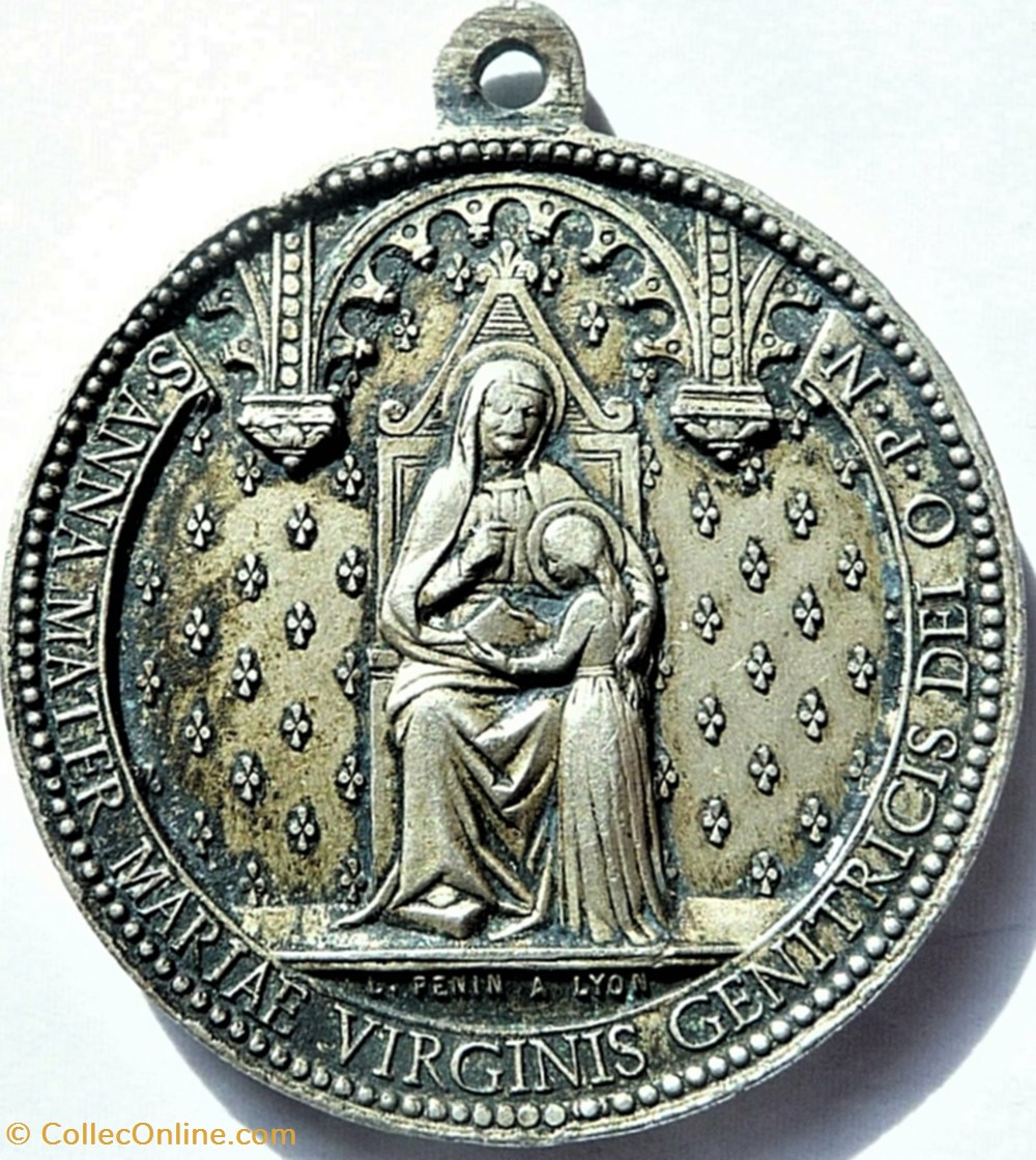 patrimoine religieux oeuvres charite association des meres catholiques medaillion par l penin ca 1868
