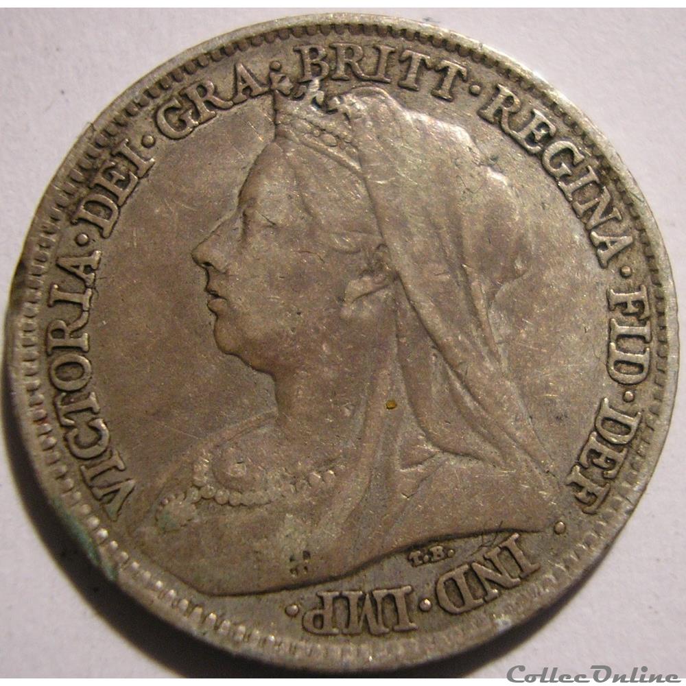 Victoria - Sixpence 1901 - Kingdom of Great Britain monnaies monde royaume uni victoria sixpence 1901 kingdom of great britain