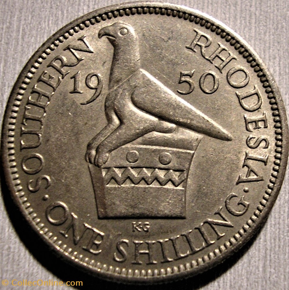 George VI - One Shilling 1950 - Southern Rhodesia 3 monnaie monde zimbabwe george vi one shilling 1950 southern rhodesia