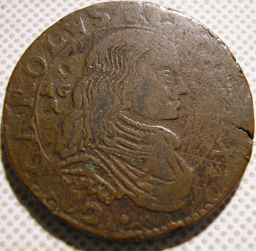 1682 Royaume de Naples 1 Grano - Carlos II d'Espagne monnaies monde italie 1682 royaume de naples 1 grano carlos ii espagne