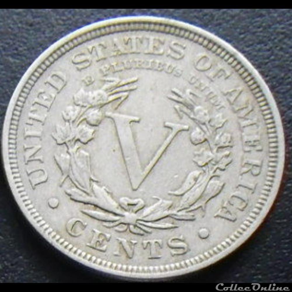 1905 5 Cents (ex.2) monnaie monde etat uni 1905 5 cents ex 2