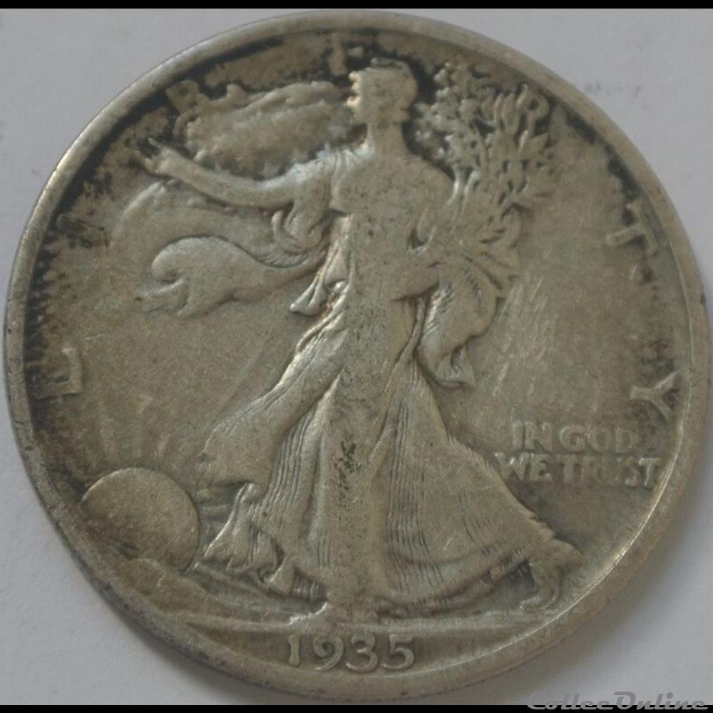 1935 Denver Half Dollar monnaie monde etat uni 1935 denver half dollar