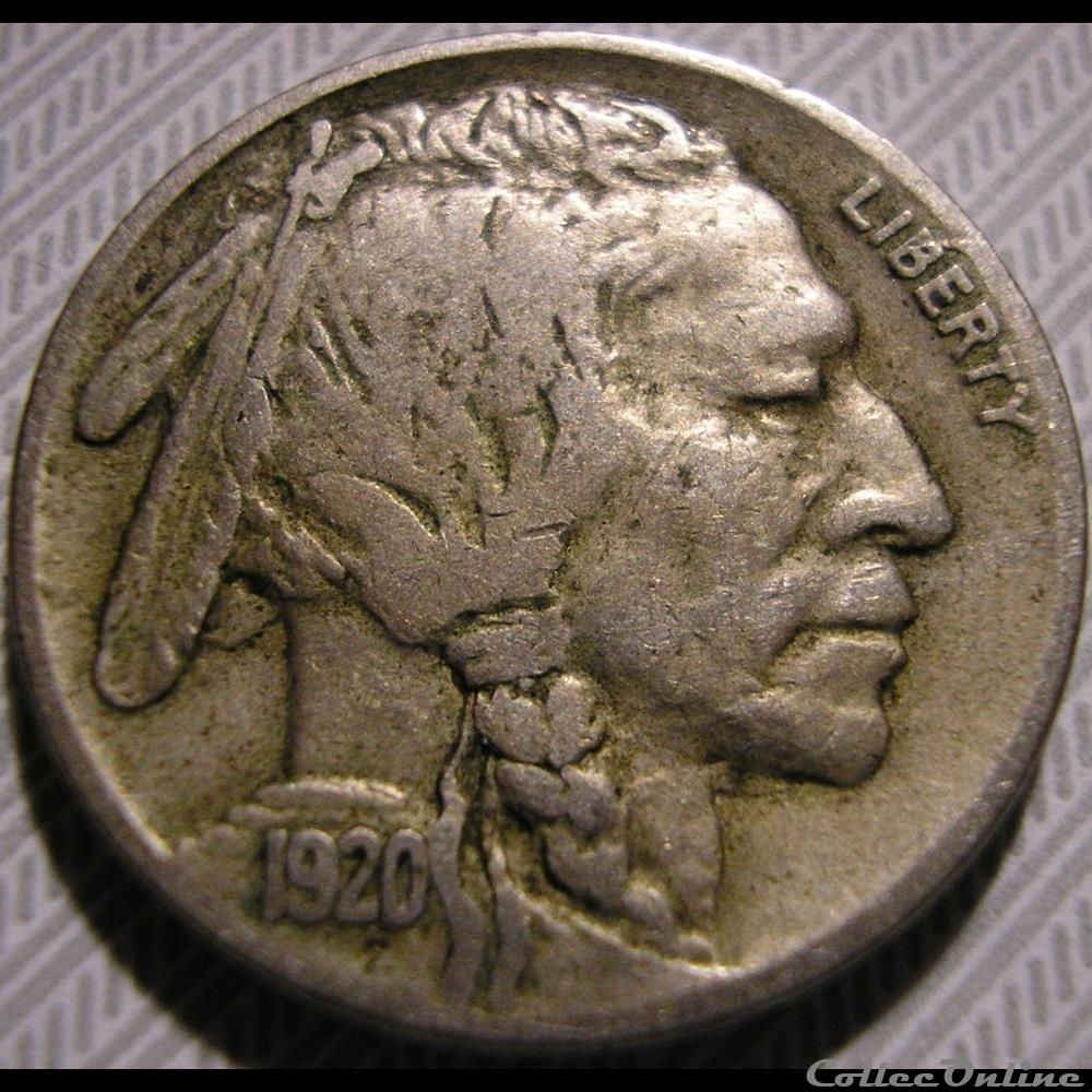 1920 5 Cents - Error (ex.2) monnaie monde etat uni 1920 5 cents error ex 2