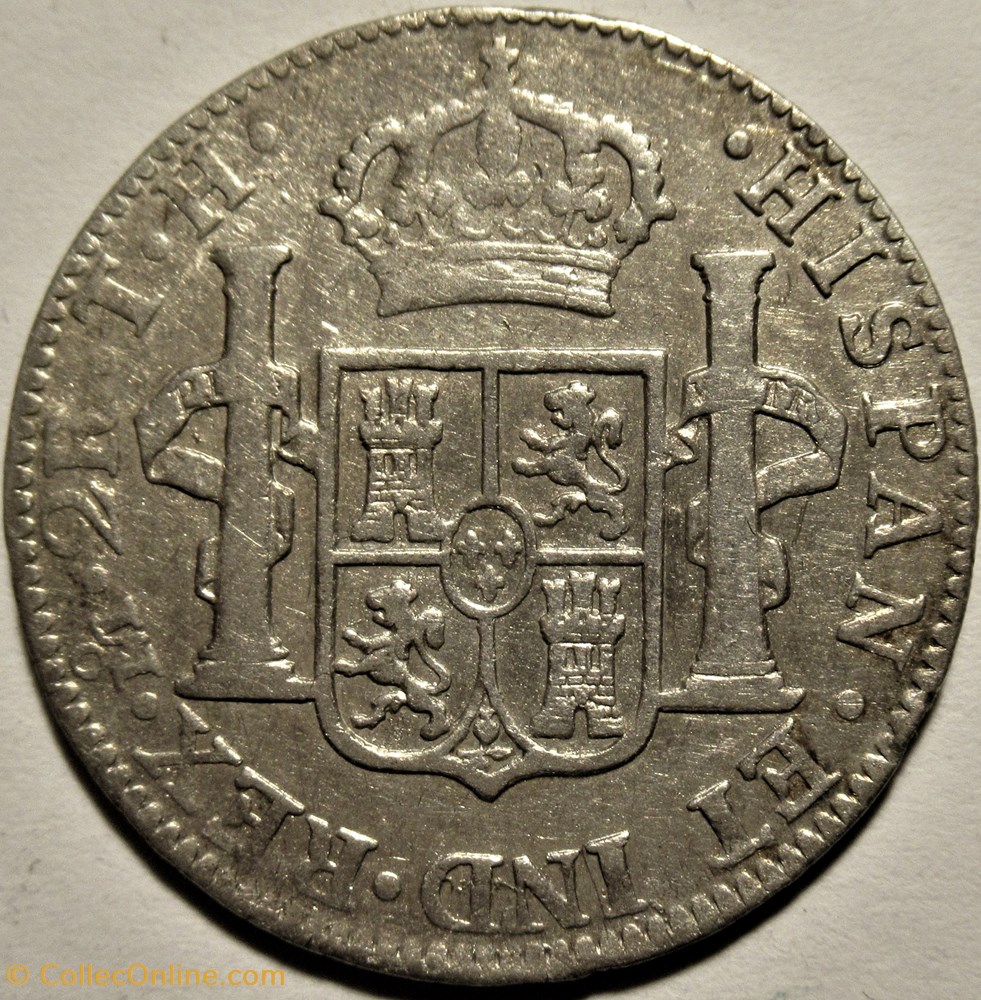 México - 2 Reales 1804 - Carlos IV de España 3 monnaies monde mexique mexico 2 reales 1804 carlos iv de espana
