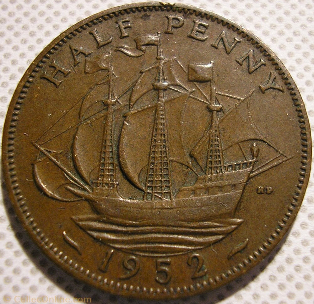 George VI - Half Penny 1952 - UK monnaie monde royaume uni george vi half penny 1952 uk