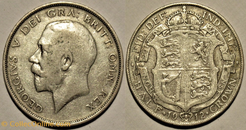 George V - Half Crown 1912 - Great Britain monnaies monde royaume uni george v half crown 1912 great britain