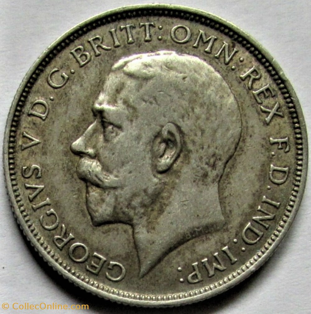 George V - One Florin 1920 - Great Britain 2 monnaies monde royaume uni george v one florin 1920 great britain