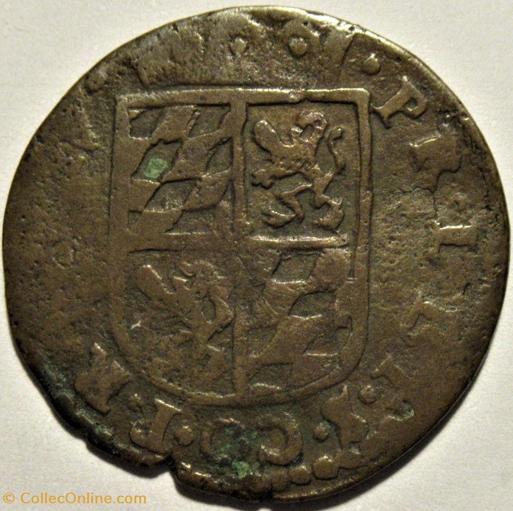 c.1612-50 Ferdinand of Bavaria, 1 Liard - Principality of Liege 3 monnaies europe medievale saint empire romain germanique c 1612 50 ferdinand of bavaria 1 liard principality of liege