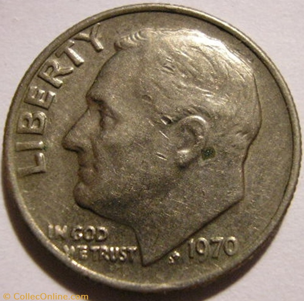 1970 Dime monnaies monde etats unis 1970 dime