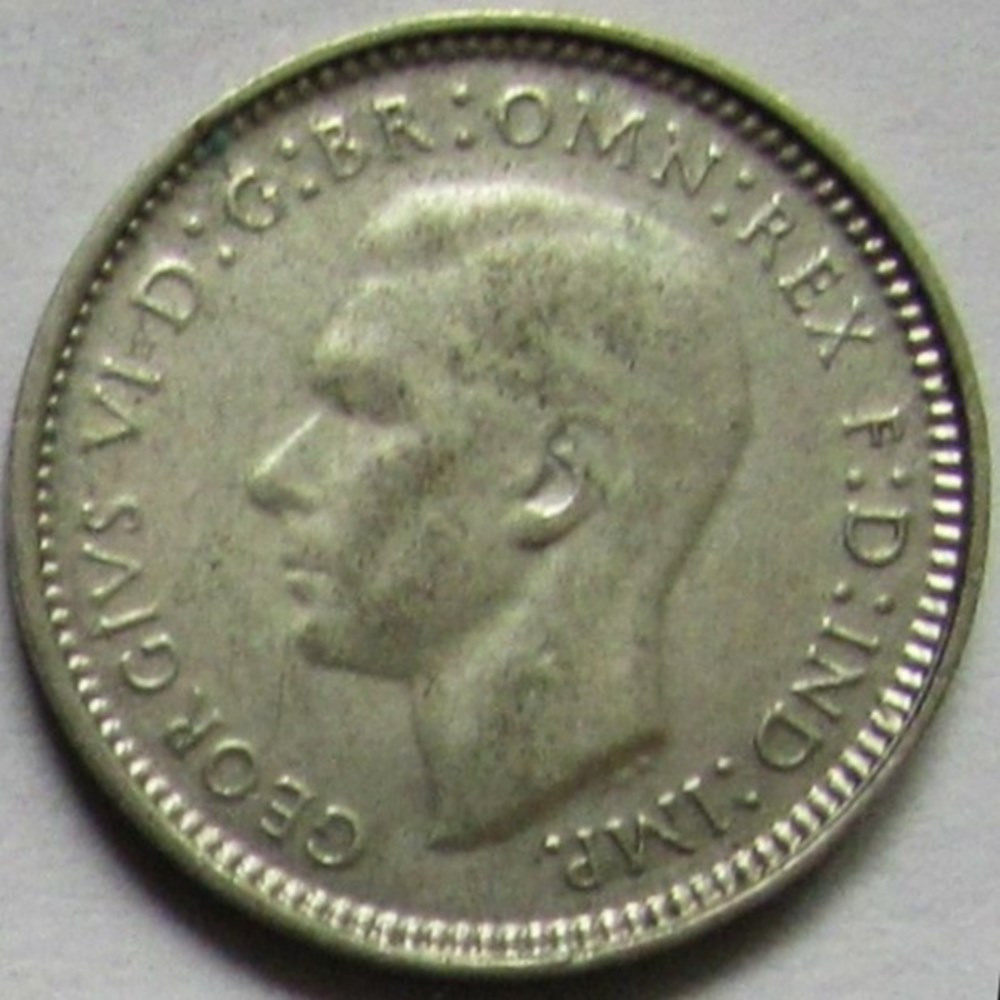 George VI - 3 Pence 1947- Australia monnaies monde australie george vi 3 pence 1947 australia