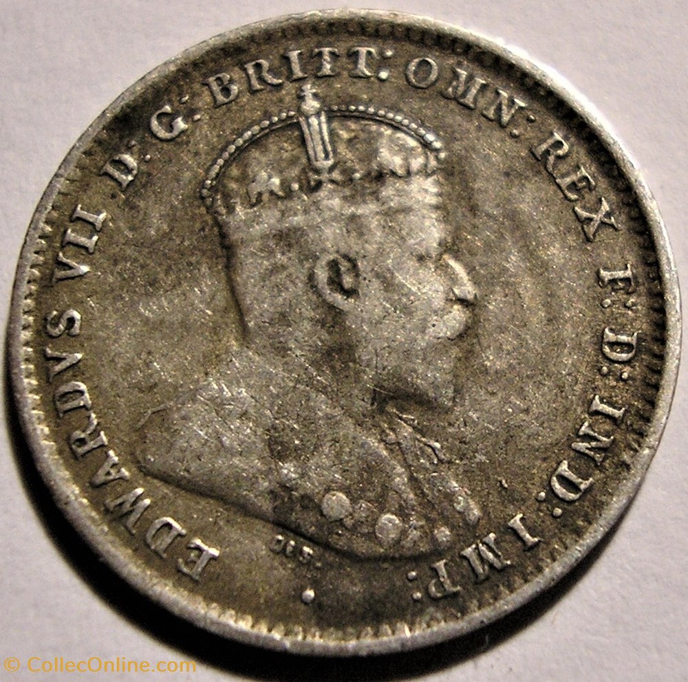 Edward VII - 3 Pence 1910 - Australia (ex.4) monnaie monde australie edward vii 3 pence 1910 australia ex 4