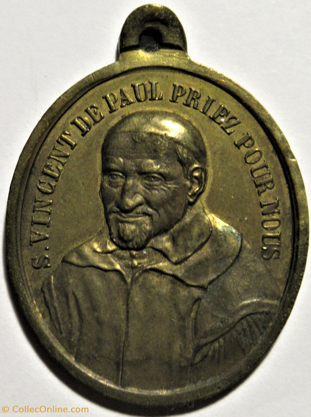 Médaillon 1833-1883 - Société de Saint-Vincent de Paul patrimoine religieux souvenir medaillon 1833 1883 societe de saint vincent de paul