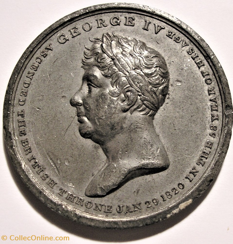 medaille royaume uni george iv coronation medal 1821 at westminster great britain