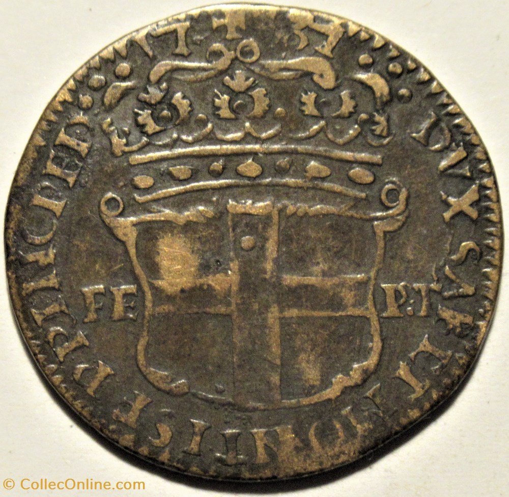 1737 Duché de Savoie, 5 Soldi - Charles-Emmanuel III de Sardaigne monnaies monde italie 1737 duche de savoie 5 soldi charles emmanuel iii de sardaigne