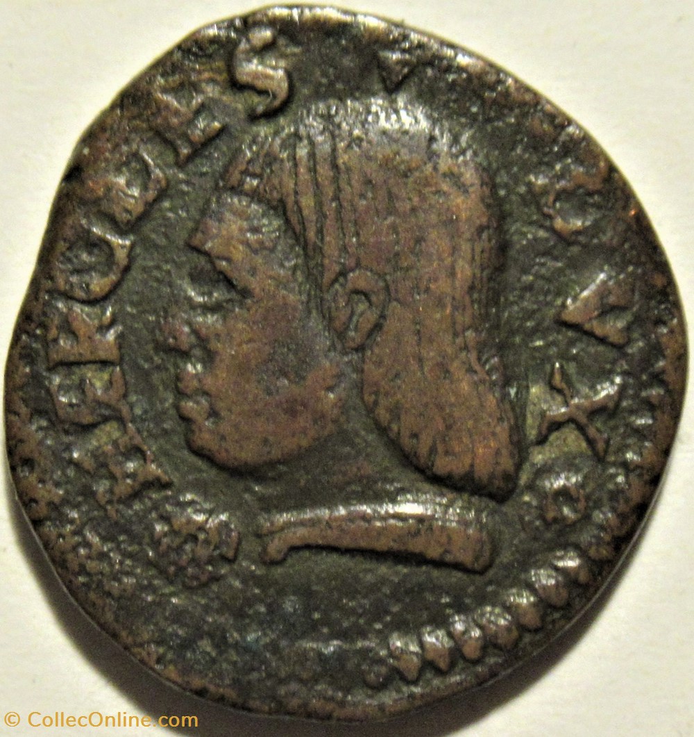 c.1500' Duchy of Modena, 1 Bagattino - Ercole I d'Este monnaies monde italie c 1500 duchy of modena 1 bagattino ercole i este