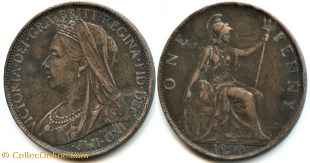 Victoria One Penny 1900 Kingdom Of Great Britain Monnaies victoria-one-penny-1900-kingdom-of-great-britain-monnaies